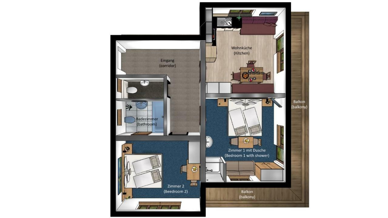 Ferienwohnung Ferienhaus Köhle Pfunds Exterior foto